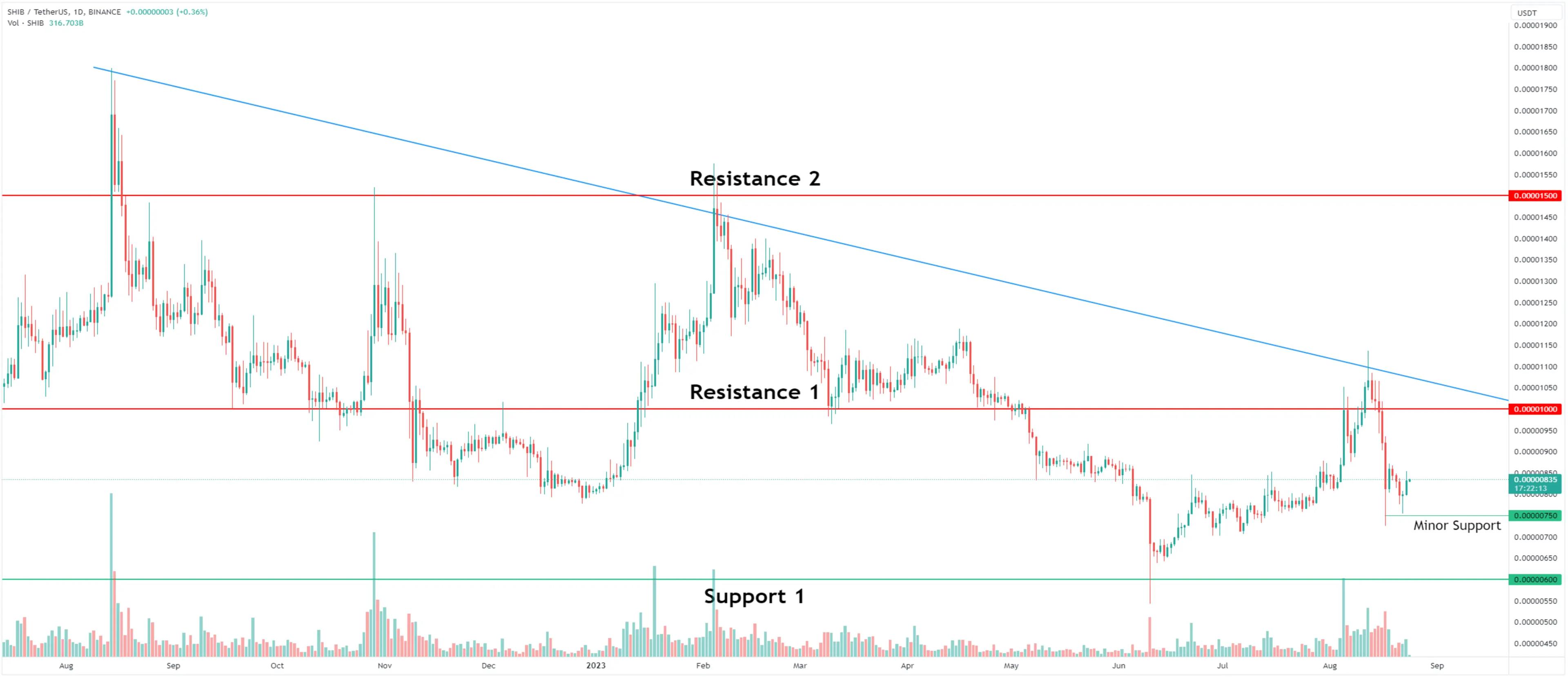 Shiba Inu (SHIB) Price Declines Following Shibarium Launch: Key Support Holds the Answers