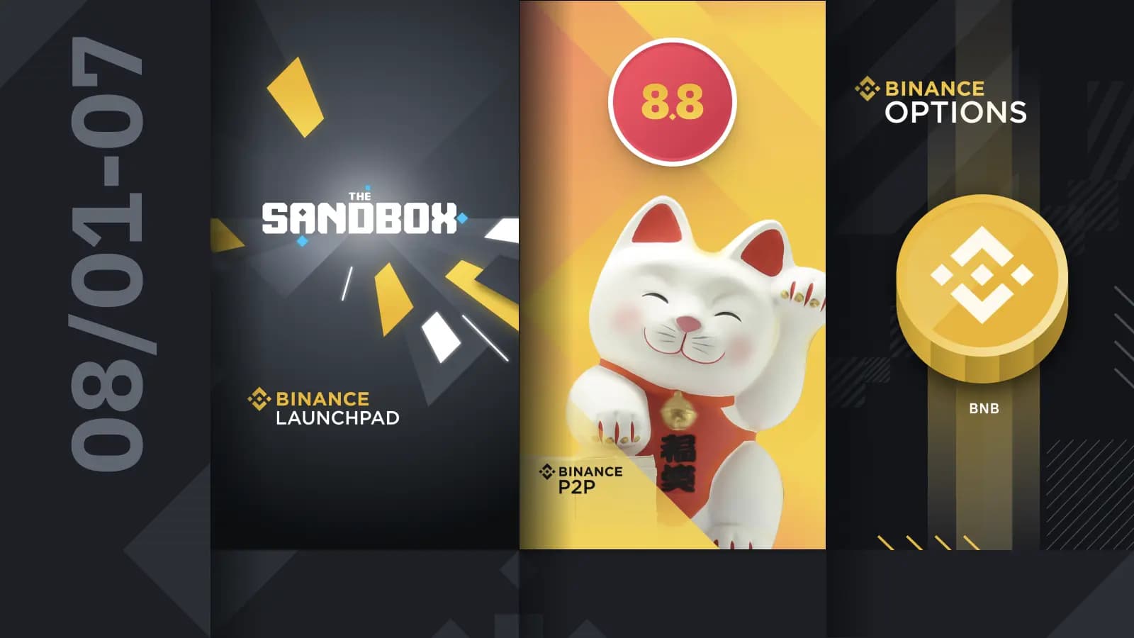 Binance Weekly Report: More BNB Options + Sandbox-Turned-Launchpad