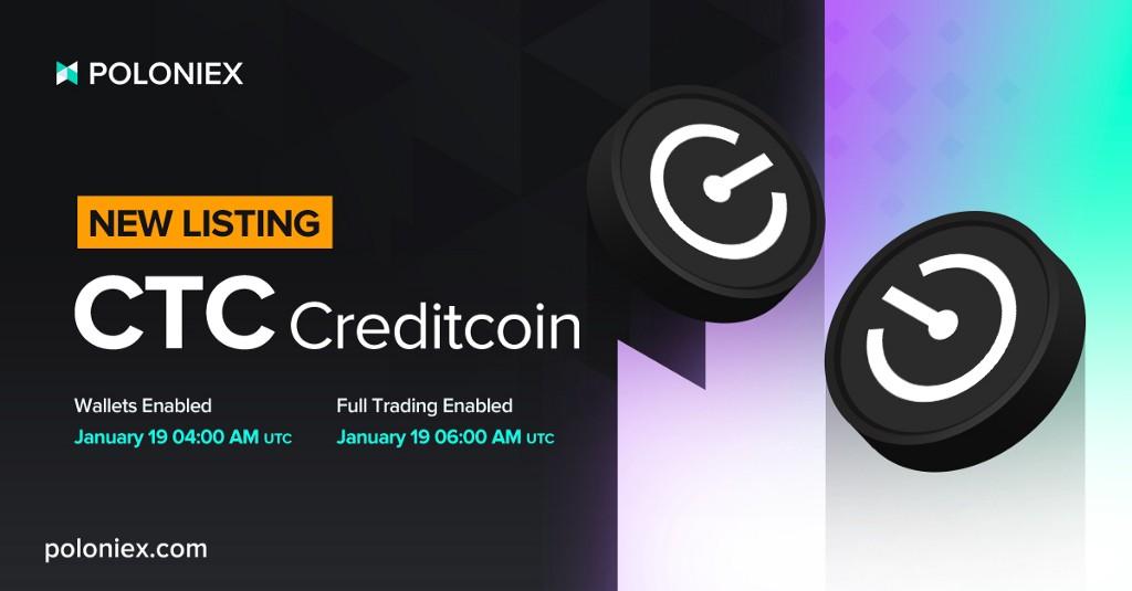 New Listing: Creditcoin (CTC)