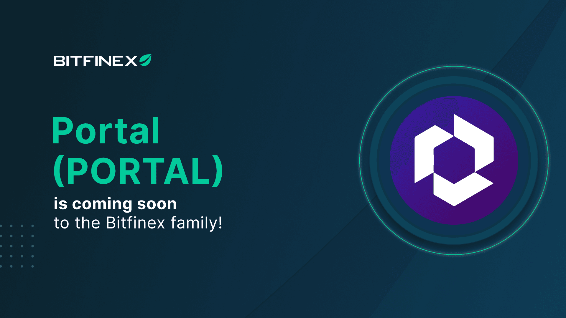 Bitfinex to List PORTAL, Native Token of Portal