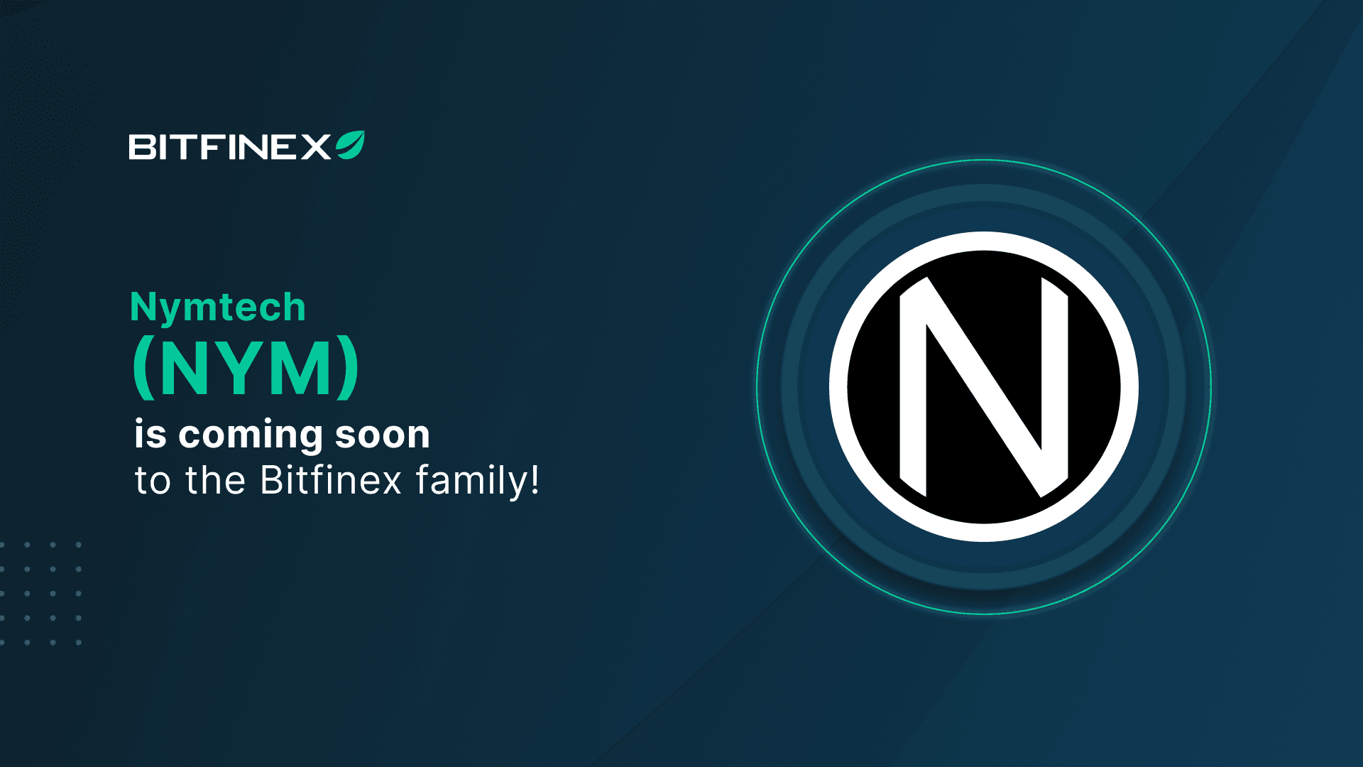 Bitfinex to List NYM Token