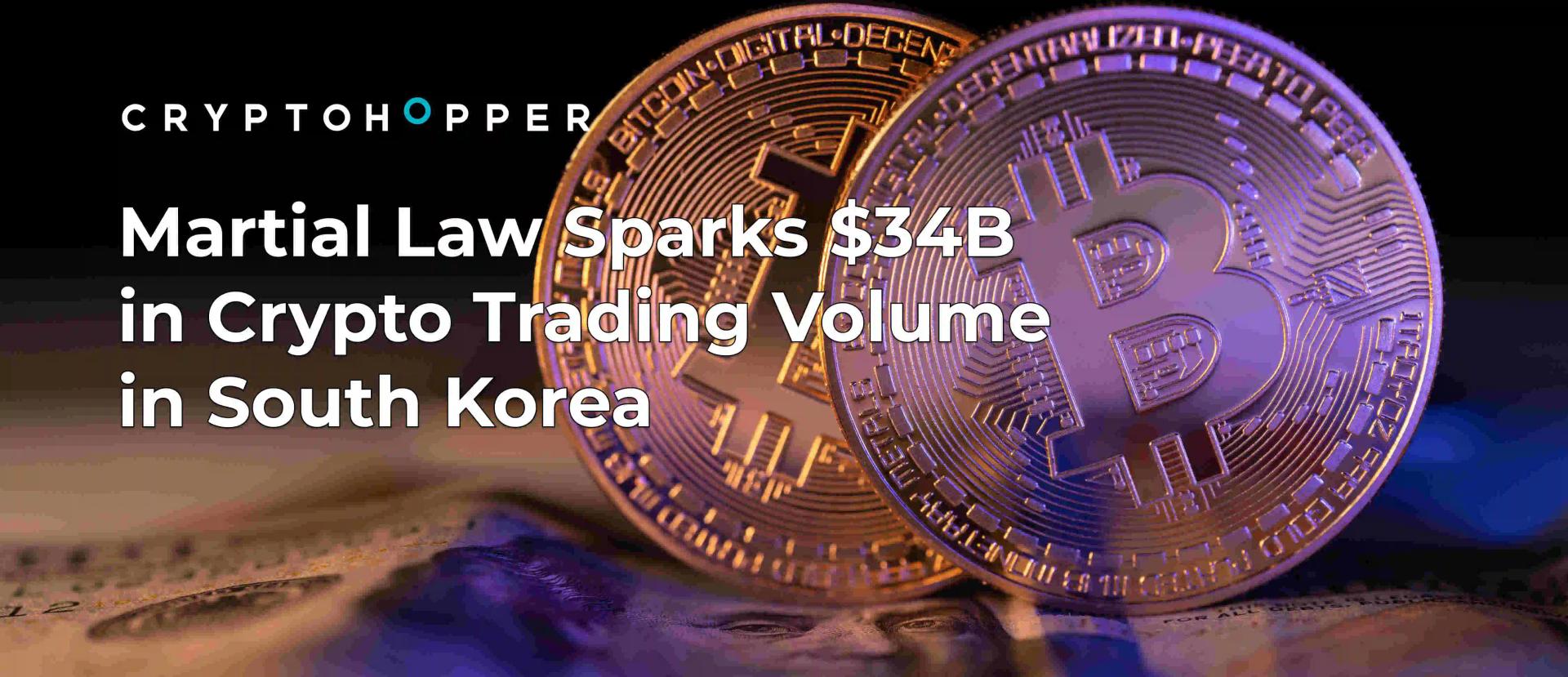 Martial Law Sparks $34B in Crypto Trading Volume in South Korea