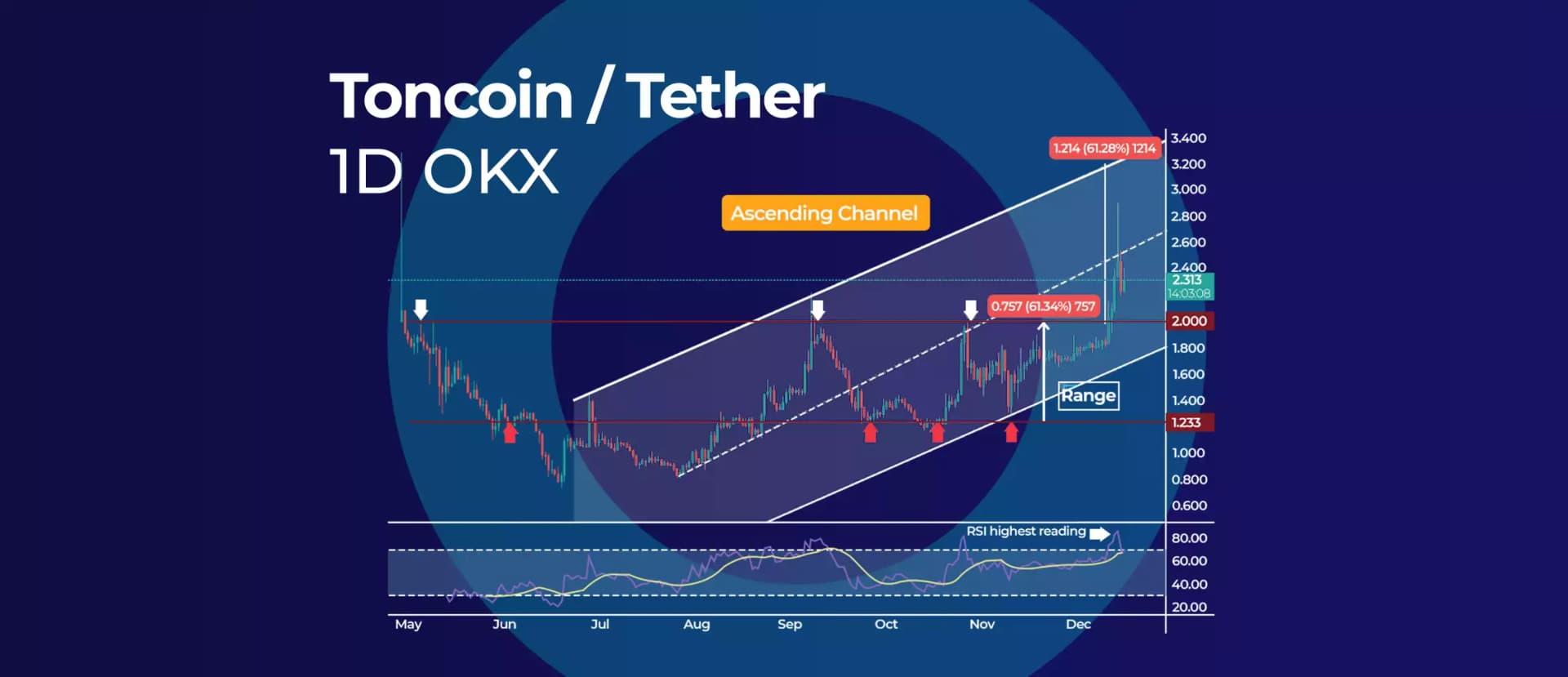 Toncoin Eyes $3 But RSI Sets Record for Most Overbought Reading Yet