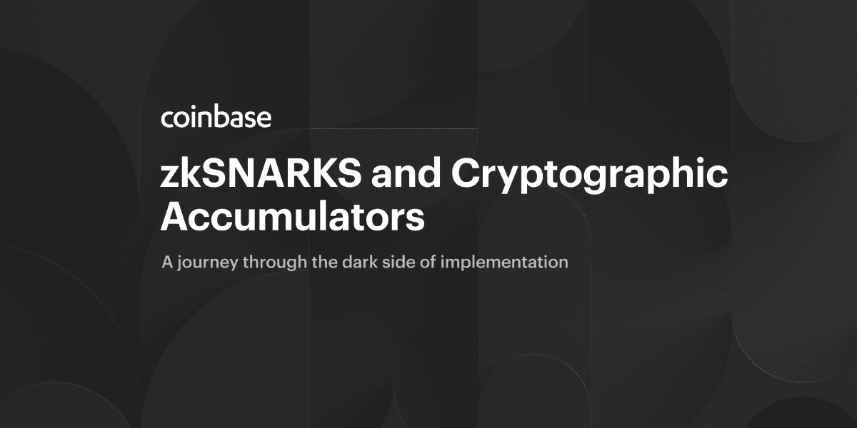 zkSNARKS and Cryptographic Accumulators