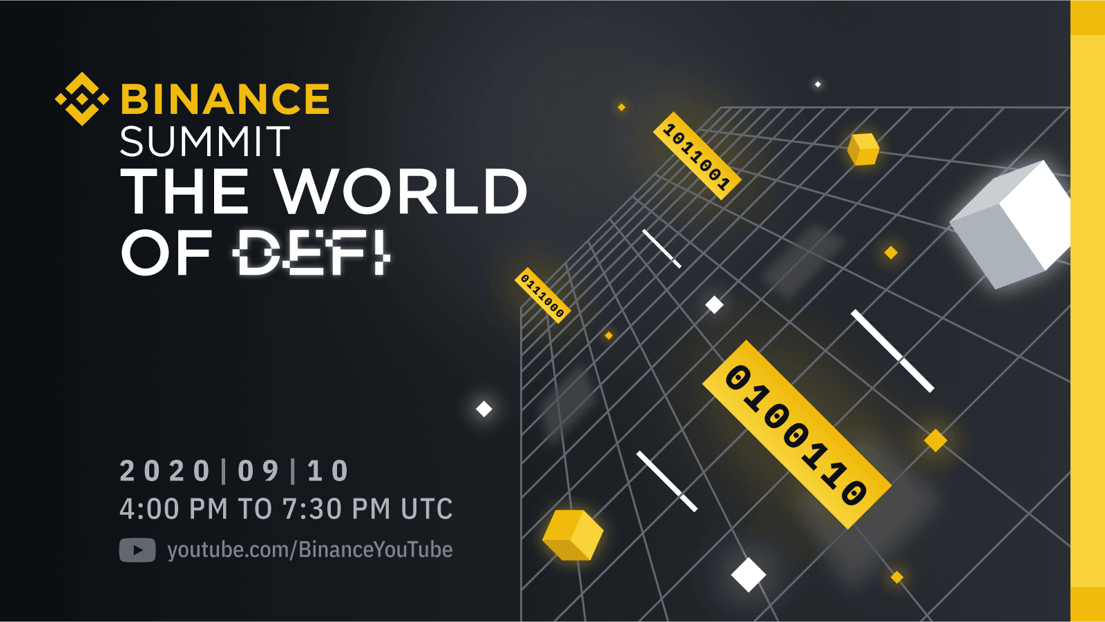 Register now for the Binance Summit: The World of DeFi