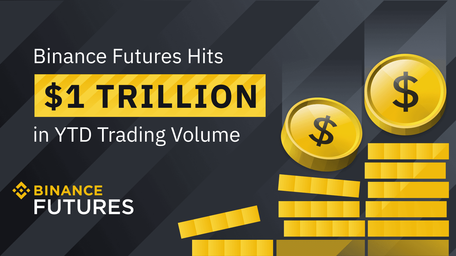 Binance Futures Announces $1 Trillion in YTD Trading Volume