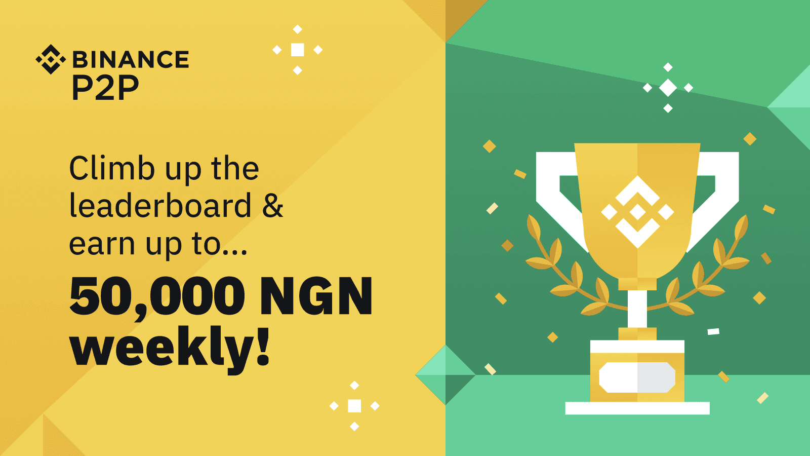 Smaller Ads, Bigger Wins: Earn Up To 50,000 NGN Weekly by Posting Ads on Binance P2P