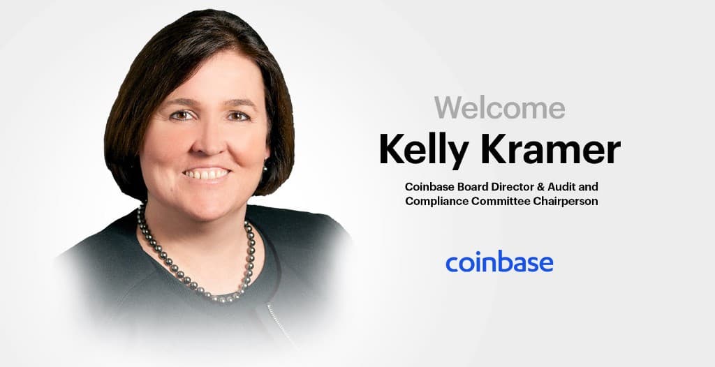 Kelly Kramer, former CFO of Cisco, joins Coinbase Board
