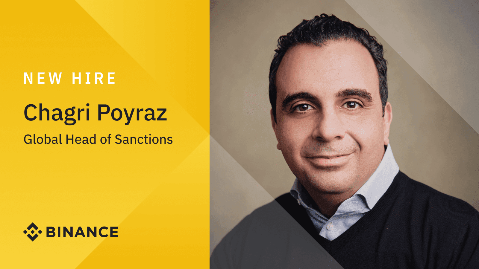Introducing Binance Global Head of Sanctions Chagri Poyraz
