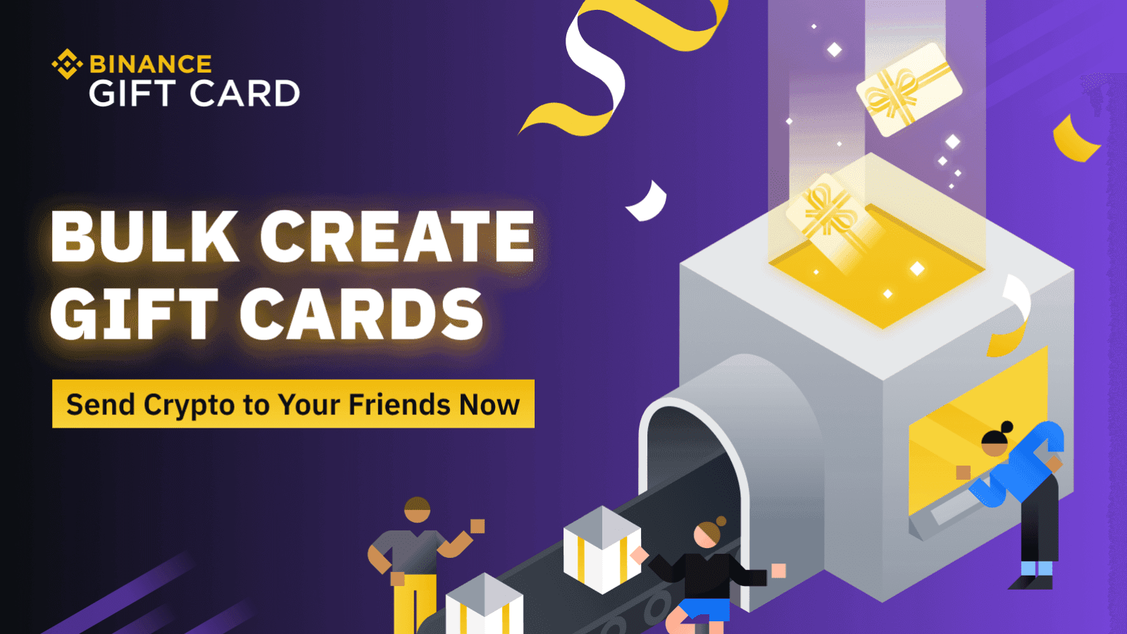 Binance Gift Card’s ‘Bulk Create’ Lets You Send Crypto to All Your Friends