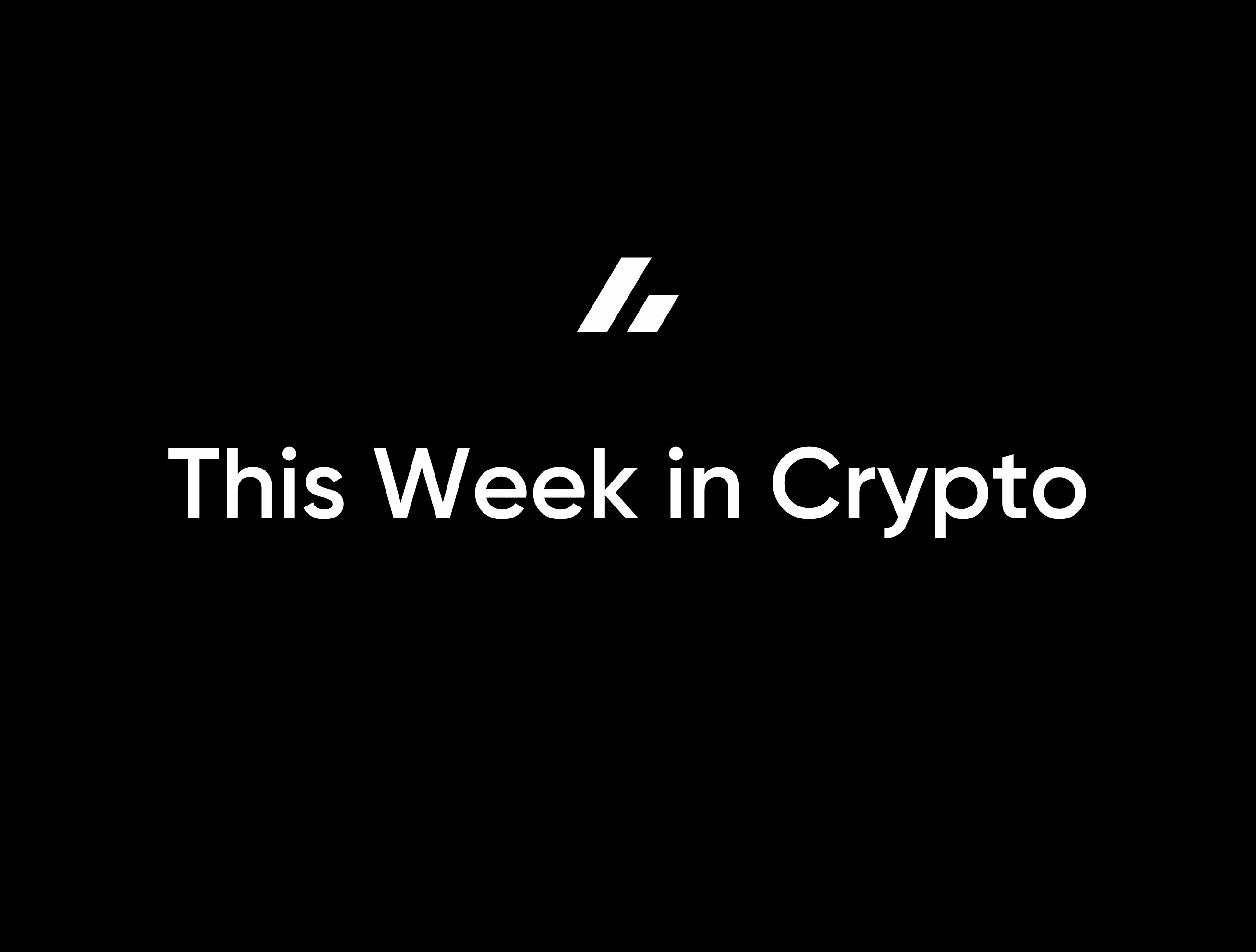 This Week in Crypto - 28th of September