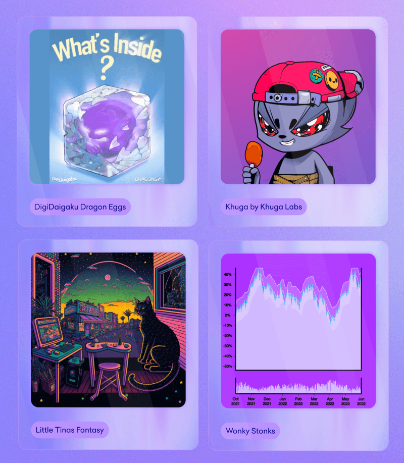 DigiDaigaku Dragon Eggs, Little Tinas Fantasy, Khuga by Khuga Labs, Wonky Stonks and more collections added to Kraken NFT