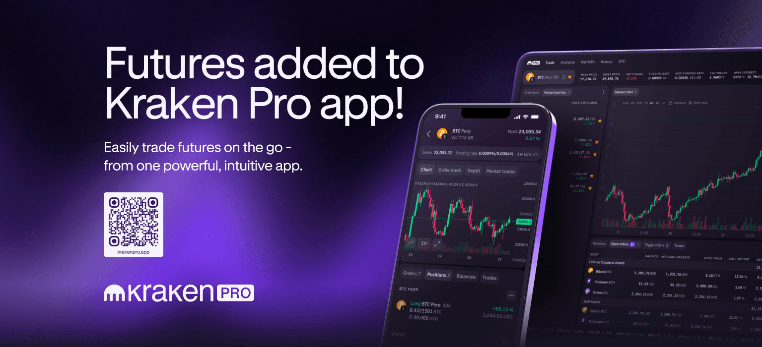 Join the thousands already trading futures on the Kraken Pro mobile app