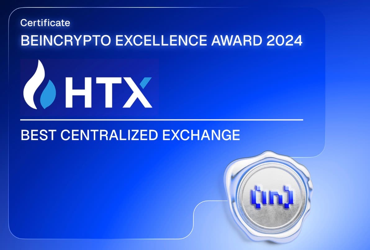 HTX Honored with BeInCrypto Excellence Award for Best Centralized Exchange