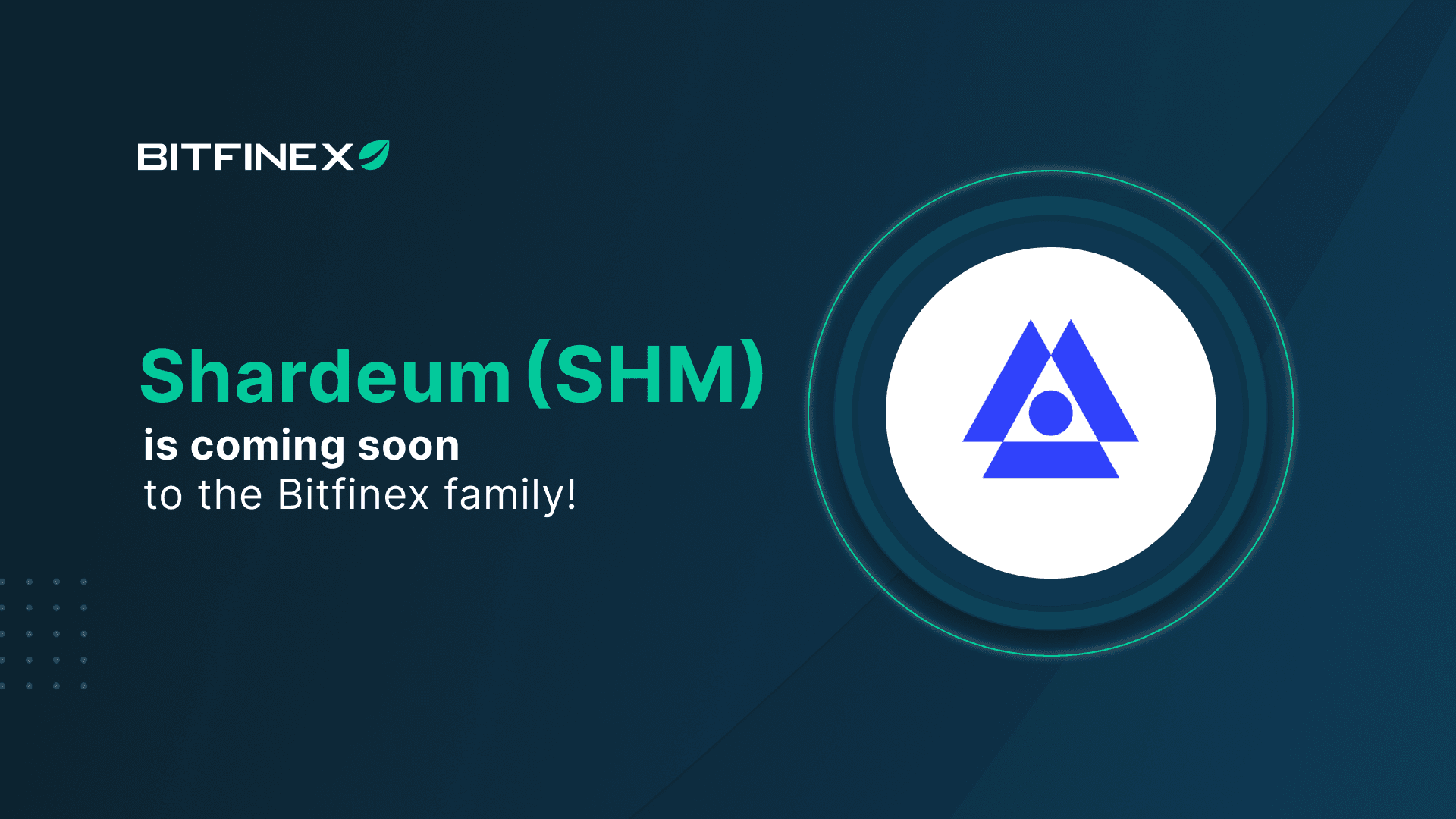 Bitfinex Among First to List SHM, Native Token of Shardeum
