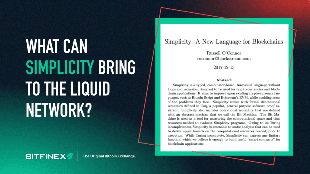 What can Simplicity Bring to the Liquid Network?