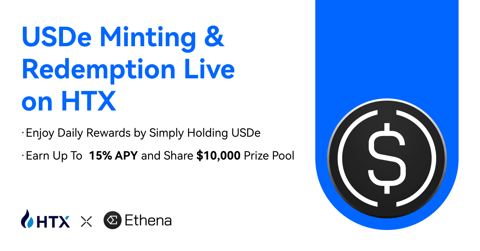 HTX Launches Seamless USDe Minting and Redemption Service, Offering Rewards Opportunities to Holders