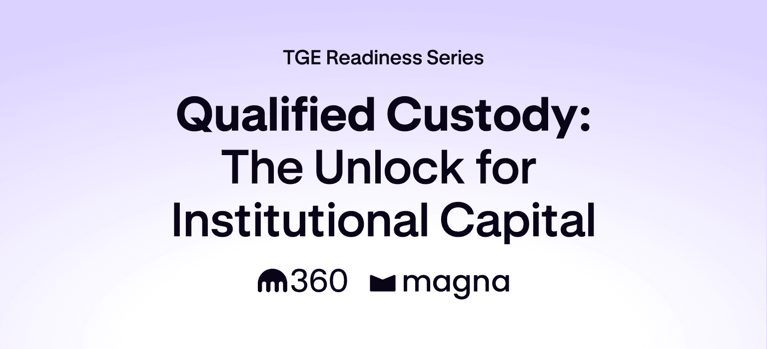 Qualified custody: the pre-TGE decision that unlocks institutional capital