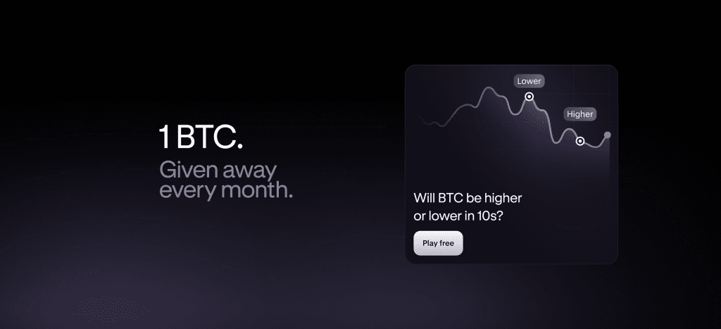 Introducing Price Predictor: 10 seconds a day, and a free shot at 1 Bitcoin (BTC)