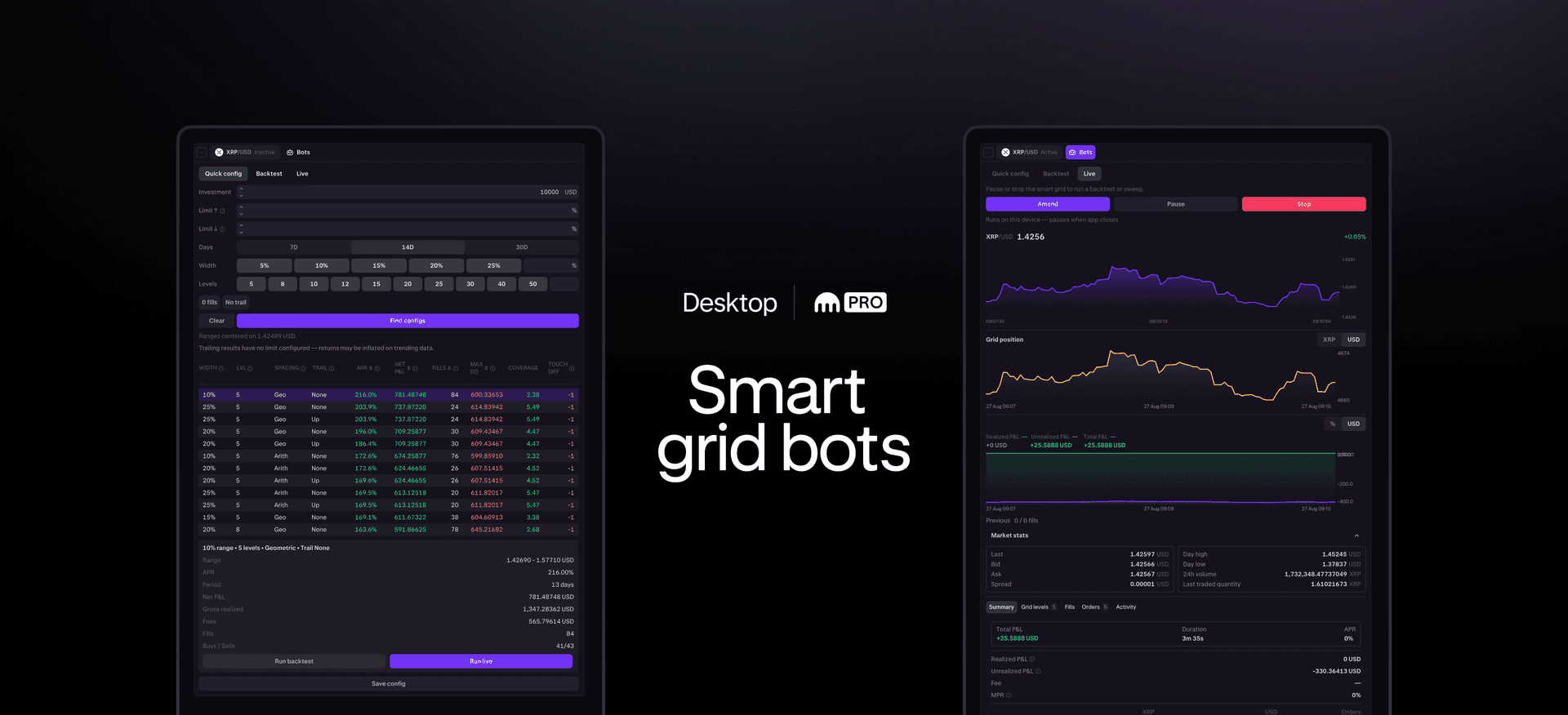 Introducing Smart Grid: fully configurable grid trading, only on Kraken Desktop