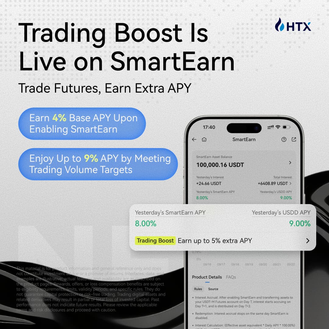 HTX Launches Trading Boost for SmartEarn