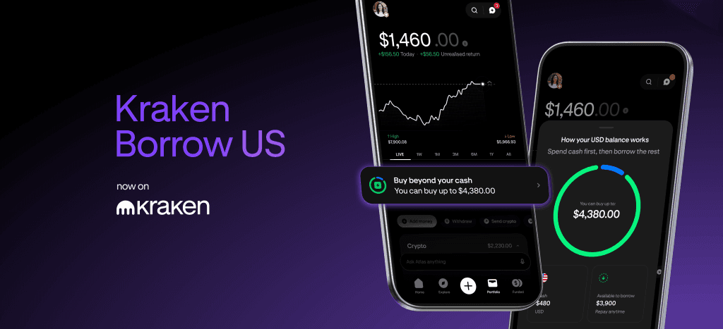 Spend more than your cash balance: introducing Kraken Borrow for US customers