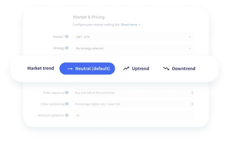 マーケットメイキングのトレンド Cryptohopper