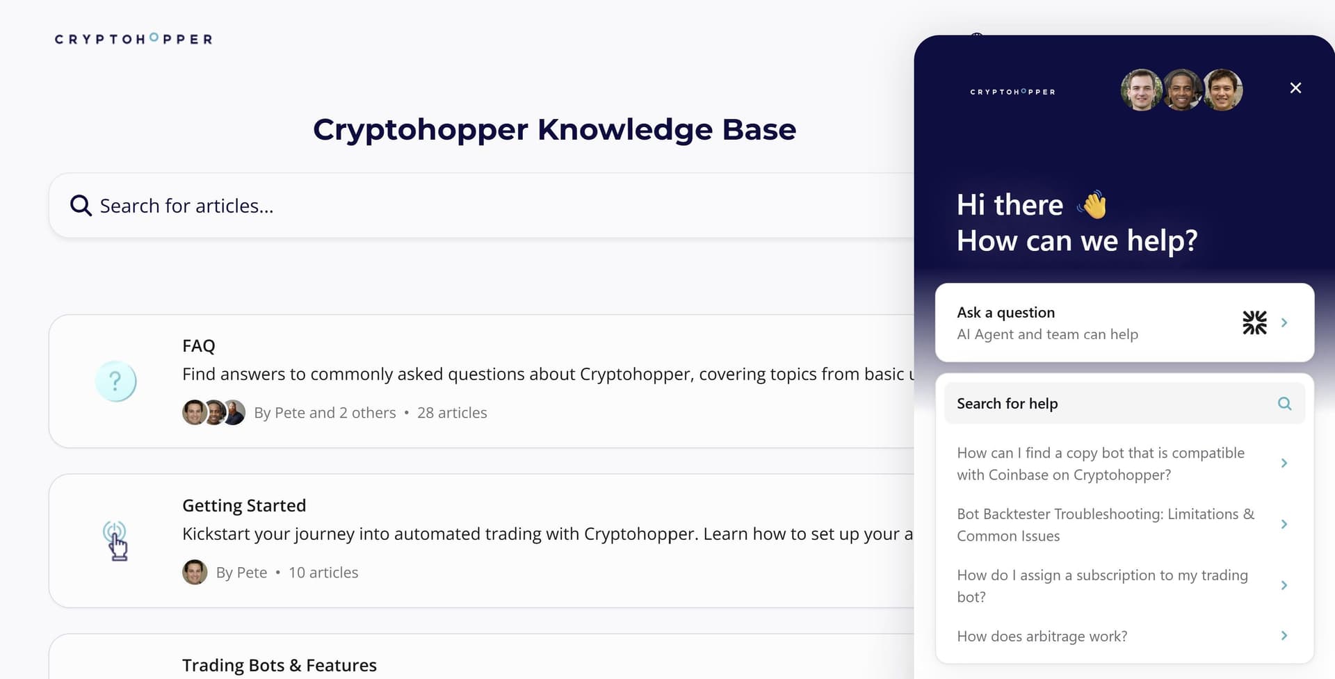 Cryptohopper Support Portal