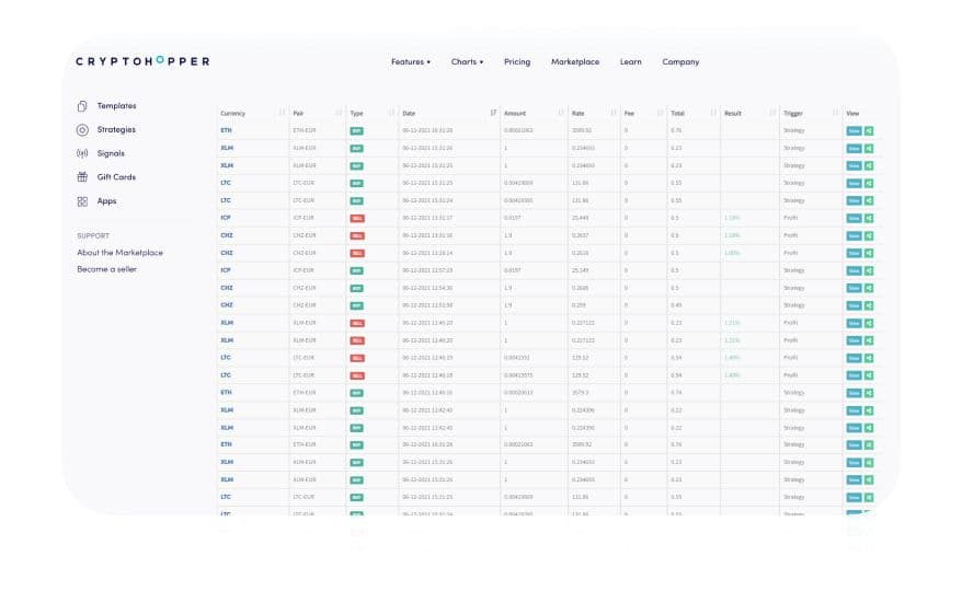 Konvertiere deine Mittel automatisch.
